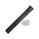 BULLSPANNスチールスポークJベンドサイクルスポーク自転車用真鍮ニップル付きスチールスポークマウンテンバイクMTB用290mm14G40本