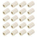 PATIKIL0.8“/20mmx13mmプールキューフェラール20個入りビリヤードキューフェラールスヌーカープールスティック先端交換用アクセサリーホワイト