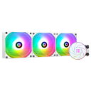 THERMALRIGHTAQUAELITE360WHITEARGBCPU液冷クーラー、CPU冷却列サイズ360、120MMPWMファン、S-FDBベアリング、AMD/AM4/AM5、INTEL