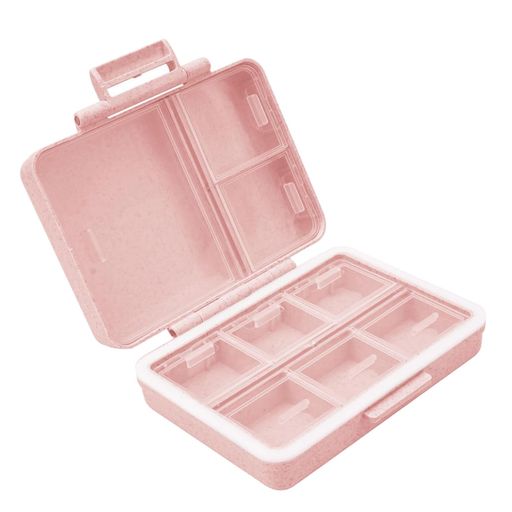 ✅【携帯用ピルケース。サイズ:10.6 x 8.7 x 3.6 cm。手のひらサイズなので、カバンに入れて持ち歩きやすいです。旅行.通学.通勤や出張などの時に、小物や薬の収納にピッタリです。ハンドバッグ、バックパック、ブリーフケース、コートのポケットにも簡単に収まります。省スペース設計なので、旅行、仕事、週末の小旅行、毎日の通勤など、健康に欠かせない必需品をいつでも手軽に取り出せる便利なアイテムです。 ✅密閉で防湿。蓋にはゴムパッキンが付きますので、サプリメントやお薬が湿気や空気に侵入される恐れがありません。それに強力なロックでお薬の保存をより安全に。内蓋は錠剤の落下や混入を防ぎ、外蓋はバッグの中で誤って箱が開くのを防ぎます。 ✅高機能性。様々なお薬やサプリメントを収納可能です。9つの独立したコンパートメントで、薬の整理整頓が簡単です。8つの小さなコンパートメントには標準的な錠剤を、1つの大きなコンパートメントには大容量のビタミン剤やカプセルを収納できます。様々なサイズのサプリメントを簡単に収納できるので、複数のボトルを持ち運ぶ必要がありません。 ✅多用途な整理。