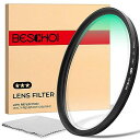BESCHOI 37MM レンズフィルター HD光学ガラス 30層ナノコーティング 高透過率 防水防汚 キズ防止 超薄型 保護フィルター 紫外線カット UVフィ...