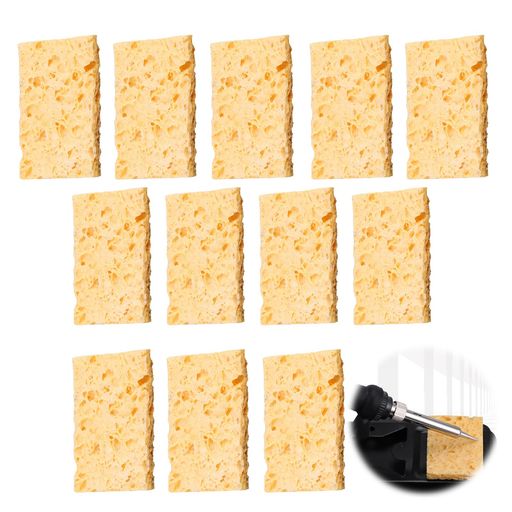 【パッケージ】はんだスポンジ12個入り。 色:黄色。 サイズ:約5x3.5cm。(注:サイズは手動で測定されます/異なるモニタや撮影光の問題による写真は、若干の間違いがあるかもしれませんが、実物をご覧ください、ご理解いただければ幸いです。) 【材質について】当社のはんだごて先クリーニングスポンジは、高品質で環境に優しいスポンジ素材で作られており、柔らかく、耐久性があり、高温に強いです。 吸水性に優れ、洗浄効果も抜群です。 【製品の特徴】半田付けスポンジ、発泡前は乾燥しており、軽量・コンパクトで持ち運びや保管が簡単です。 スポンジシートが水を吸収して膨張すると、はんだ付けスポンジの厚みが増し、多くの細かい穴が現れるため、洗浄効果が向上します。 こて先の酸化や過熱を効果的に防ぎ、こて先の寿命を延ばします。 さらに、はんだ付け残りを除去し、PCB電子基板を清潔に保ち、電子基板のショートを効果的に防止します。 【幅広い用途】当社のはんだごて用こて先クリーニングスポンジは、電子修理、DIY愛好家、電子メーカーなど、あらゆるはんだ付け作業に適しています。