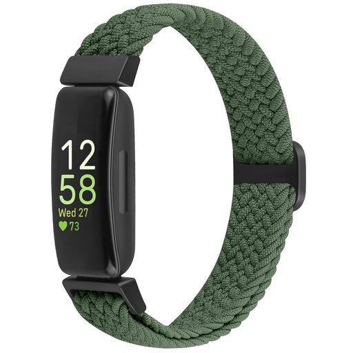 BCUCKOOD 腕時計バンド FITBIT INSPIRE 3/INSPIRE 2/INSPIRE HR/INSPIRE/ACE 3/ACE 2対応 女性 男性 子供用 伸縮性のある編み込み腕時計バンド 調節可能な交換用バンド
