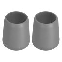 PATIKILフィッシングロッドバットクッション2個セットシリコン製フィッシュロッドシートクッションプロテクターキャップ大型グレー