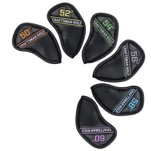 CRAFTSMAN(クラフトマン)ゴルフウェッジカバーアイアンカバーヘッドカバー50°52°54°56°58°60°セットカ..