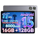 【専用ケースプレゼント】タブレット11インチAndroid15Wi-Fiモデル8コアT60616GB+128GB+1TB拡張アンドロイドTabletWidevi...