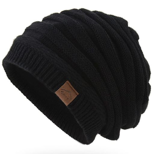 [Andeor]ニット帽メンズ冬防寒ふわふわ裏起毛・保温強化・360度美シルエット・静電気防止・大きいサイ..