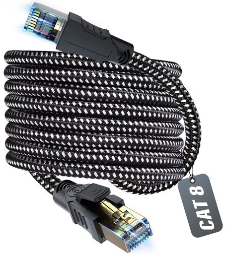 LAN֥ 1M CAT8 å ƥ꡼8 RJ45 ͥ Ķ®40GBPS/2000MHZ ȥʥ ͥ...