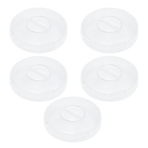 Coolloodaコード巻き取りケーブルまきとり5個セットケーブル収納ケース透明丸型コードリールイヤホン巻..