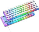 MAGIC-REFINER有線メカニカルキーボード、半透明キャップ、 TYPE-Cデザイン、APEX PROミニホットスワップキーボード18(2)