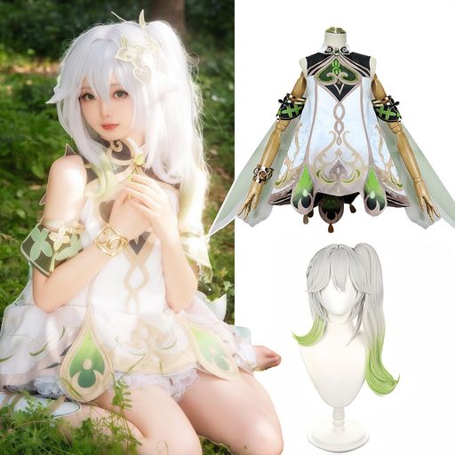 [NOKIJP] 原神 コスプレ ナヒーダ コスプレ衣装 ナヒーダ コスプレ 草神 コスプレ衣装 草神 コスプレ げんしん コスプレ Genshin impact コスプレ 大人用 子供用 キッズサイズ 130 140 白草浄華 (ナ…