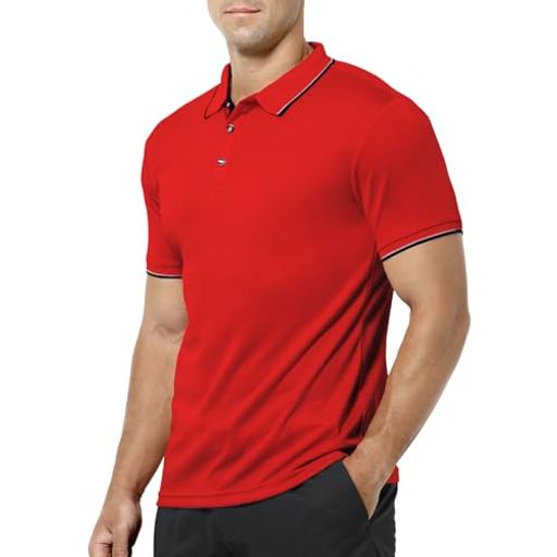 [CaseyKevin]ポロシャツメンズ半袖速乾襟付きシャツドライ無地ゴルフトップスビジネスストレッチtシャ..