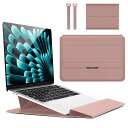 Hinnwer13-14インチノートパソコンケーススタンド付き用ラップトップスリーブMacbookAir/MacbookPro/Dell/Ausu/Acer/HP/Lenovo13/13.3/14/15/15.6/16インチ用