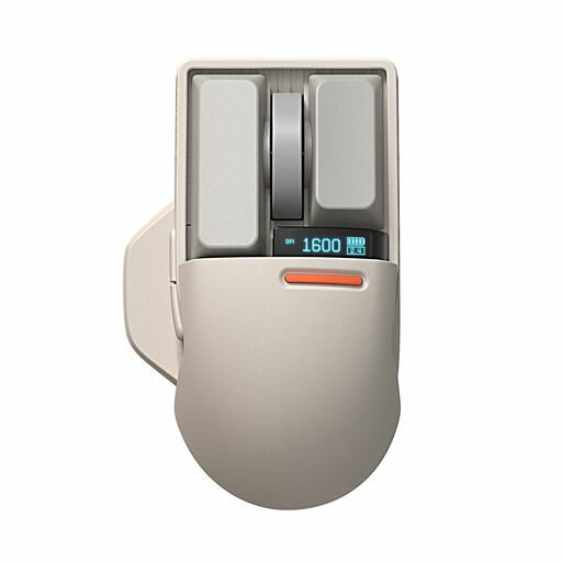 LOFREETouchPBTワイヤレスマウス(ブロックレトロ・ライトグレー)充電式/USBレシーバー・Bluetooth・有線3モード/4000DPI・OLED搭載/ガラス面対応Mac/WindowsPC/ノートブック対応技適認証取得 LOFREETouchPBTワイヤレスマウス(ブロックレトロ・ライトグレー)充電式/USBレシーバー・Bluetooth・有線3モード/4000DPI・OLED搭載/ガラス面対応Mac/WindowsPC/ノートブック対応技適認証取得