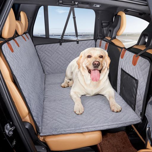 Cavoyo【2025汎用版全車種】犬用車シートカバー空間拡張ペットドライブシートボックス後部座席大型犬ベ..