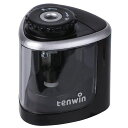 Tenwin電動鉛筆削りコンパクト人気シャープナーミニタイプ手動両用鉛筆削りコードレス6-8mm鉛筆適用乾電池太軸単三電池2A電源供給ムダ削り防止小学生子供子ど...