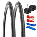 2本セット700 28C タイヤ700X28C 28-622自転車タイヤ+ チューブ 肉厚 仏式バルブ60MM+リムテープ+タイヤレバータイヤ 700 28Cロ...
