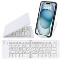 【4系統対応】BLUETOOTHワイヤレス折り畳みキーボード64キータブレット用キーボード薄型4.6MM静音平仮名刻印TYPE-C充電IOS/ANDROID/WINDOWS/MACパソコンIPADホワイト(2)