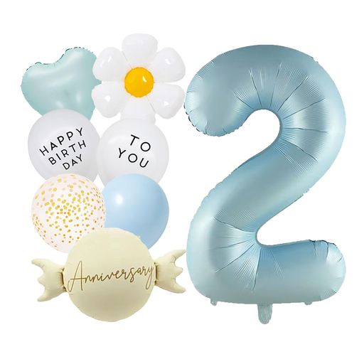 【誕生日バルーンセット】80 cmサイズのデジタルバルーンセットは、視覚効果抜群で誕生日気分を高めてくれる、かわいいデコレーションセット!年齢に合わせたナンバーバルーンを飾ることで、その年の思い出を作ることができます。男の子でも女の子でも使えます。 【セット内容】アルミ製数字バルーンx1(約80 cm)HAPPYBIRTHDAYホワイトバルーン(約25 cm)x1、TO YOUホワイトバルーン(約25 cm)x1、透明なドットバルーン(約30 cm)x1、ハートバルーン(約45 cm)x1、キャンディバルーン(約45 cm)x1、フラワーバルーン(約40 cm)x1、ブルーバルーン(約25 cm)x1、両面テープx1、ストローx1。 【飾り、お祝い、撮影】シンプルでかわいい飾りが誕生日のお祝い、記念日、パーティー、卒業、入学、結婚式、七五三などの祝日を温かくするファッション、特別な日に家族や子供が一緒に記念撮影をする。 【お知らせ】風船は構造的に負荷がかかりやすいので、膨張しすぎ、静電気、温風など、数字風船は排気再利用できるので注意してください。