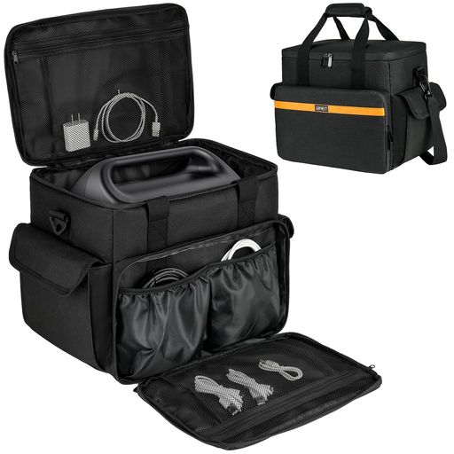 ポータブル電源収納バッグJackeryExplorer2000v2/1500/1000Plus/BLUETTIAC180に適合してポータブル電源保護ケース防塵撥水耐衝撃収納ケースキャンプ外出や旅行用(ブラック)