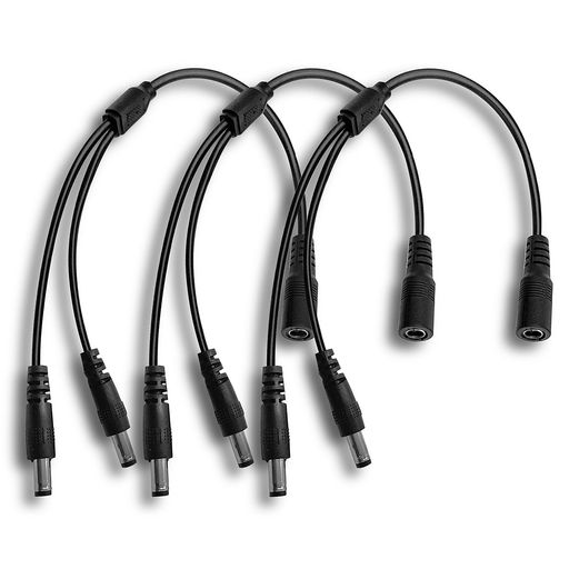 高品質:クリアヒル社製の 1 対 2 の直流電源分岐ケーブル。内部には高品質の銅線を使用し、100%新品の高品質ケーブルです 仕様:直流コネクタの直径は外径 5.5mm、内径 2.1mm。ケーブルの長さ:30cm。色:黒。 製品の特徴:この即プラグアンドプレイの直流電源分岐ケーブルは使いやすく、5.5x2.1mm の簡単差し込み式直流ジャックコネクタを採用しているため、半田付けを必要としません。 許容電流:主線は最大 5 アンペア、分岐線は直流 12 ボルト以下で最大 2 アンペア 幅広い用途:クリアヒル社の電源分岐ケーブルは、あらゆるブランドの防犯カメラ、LED ライトストリップ、ルーター、オーディオカメラ、モニター、プリンター、センサーなどに適しています。