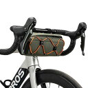 ROCKBROS 自転車 フロントバッグ ハンドルバーバッグ 2.2L大容量 2WAY 自転車バッグ 六角デザイン 小物入れ 軽量 ショルダーベルト付き ベルク...
