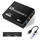 C.CURTING4K@60HzHDMIキャプチャーボード4K録画対応キャプチャーユニットYUY2フォーマットをサポートUSB3.060FPSゲームキャプチャービデオフルHDビデオキャプチャー内蔵