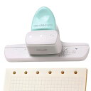 KASELINルーズリーフ穴パンチ3穴/6穴パンチ調整可能な穴開けパンチA5サイズ/A6/A6パーソナル/A7/A7ポケット/A8ミニーズリーフ穴パンチデイリープランナーDIY手帳単語帳作り軽量強力