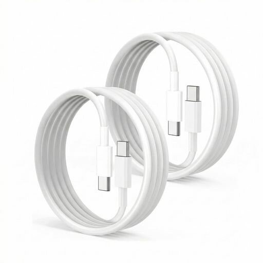 USBTypeC 케이블 1.5m2 개 세트 PopolierPD100W 급속 충전 E-Marker 탑재 Type-CtoC 타입 c충전 데이터 전송 스마트 폰 태블릿 노트북 PC 게임기 대응 (영상 출력 비 대응)