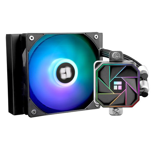 THERMALRIGHT AQUA ELITE 120 V3 AIO CPU クーラー、 120 液体冷却列、 ARGB PWM クーラーファン、インテル用 LGA115X/1851/1200/ 1700、AMD:AM4/AM5、PCクーラー アイオ