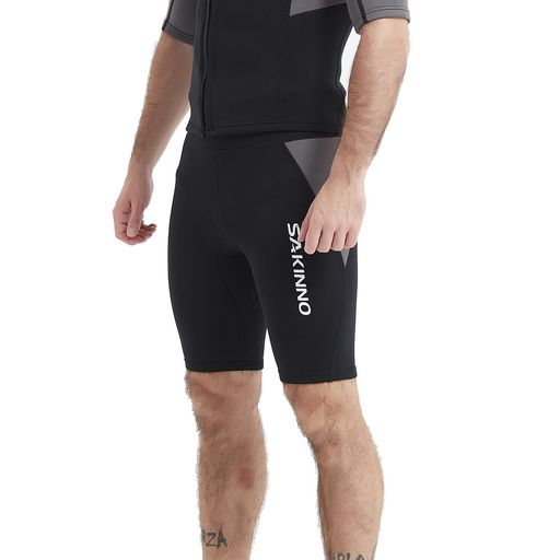 MORGENSKYサーフスーツウェットスーツ2mmジャケット半袖男女水着上着サウナスーツ保温通気防寒防風水陸両用紫外線対策サーフィンダイビング釣り潮干狩りマリンスポーツMT203(Sグレー-パンツ)