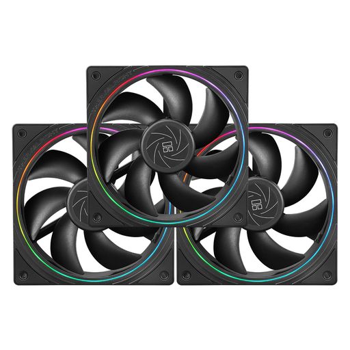 Other - ThermalrightTL-S12CPUファンハウジング冷却器PWMファン、絞り光エフェクト、ARGB絞り付き4ピンPWMコネクタコンピュータファン、1500RPM速度PC冷却ファン(120mm、3ファン)