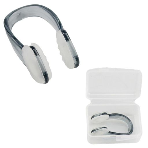 サムコス防水ノーズクリップ水泳用2個セット鼻栓スイムグッズシリコン製再利用可能軽量小型男女兼用水泳初心者水泳活動ケース付き(ブラック)