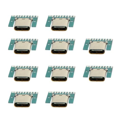 CYͥ 10 USB-C 쥻ץ DIY 24ԥ USB 3.1 TYPE C ᥹åȥͥ SMT PCܡ...
