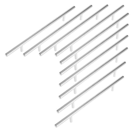 【取手のサイズ】ビスピッチ:約12.8cm 全長:約20cm 高さ:約3.2cm ハンドル径:約1.2cm ネジのサイズ:M4*2.5cm 【取っ手の材質】201ステンレス カラー:サテンニッケル セット内容:取手x10個+ネジx20個 【ステキなデザイン】シンプルながらエレガントなキャビネットハンドルは、 耐力と硬さの数値が高いの材料で作られ、優れた飾り効果を持っている。 【多様な用途】ほとんどのキャビネット、タンス、キッチン扉、家具のドア、食器棚、ワードローブの引き出しなどに適しています。取手を交換するだけで引き出しや棚などが雰囲気はガラッと変わります。 【取付方法】インストールして使用することは簡単です。穴を開け、ボード背面にネジを通し、ハンドルにしっかりと締め付けて完成となります。
