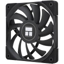 THERMALRIGHTTL―C12015B120MMケース放熱する扇風機、4PINPWMコントロール、1800RPM、通風量の扇風機、S―FDBベアリング、黒色、便宜を図る設置やすい、PCケースファン、ケースファン