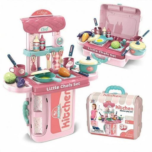 おままごと キッチン 女の子 調理器具付き おままごとセット ミニキッチン 2way コンパクト収納 組み立て式 知育玩具 ごっこ遊び キッチンセット 誕生日プレゼント クリスマス ギフト 女…