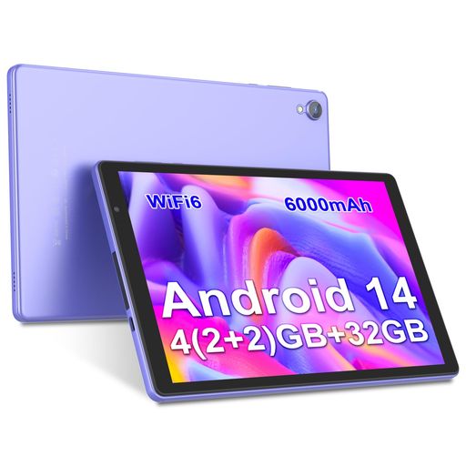 Baken10.1インチAndroid14タブレット、32GBROM(最大1TB拡張可能)、6000mAhバッテリー、クアッドコアプ..