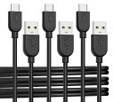 CABLEMATTERS3本セット超柔軟短いUSB-CUSB-A変換ケーブル0.3M3A高速充電、APPLECARPLAY/ANDROIDAUTO対応(USBTOUSB-Cケーブル、USBACケーブル)