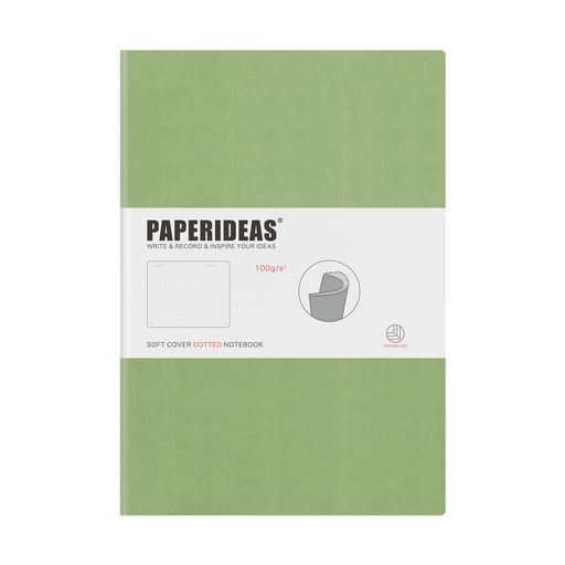 PAPERIDEAS ノート B5 ソフトカバー (ドット, オリーブグリーン)