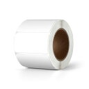 YIKIADA感熱ラベルシール白矩形タイプ25x50MMラベルシール500枚入り/巻プリンター対応感熱ロール紙強粘着ロール紙ステッカーシールオフィス用メモ整理収...