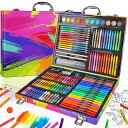 Okikiお絵かきセット【新登場双頭式色鉛筆クレヨン184ピース】お絵描きお絵描きセット鮮やかな色お絵かきアートセット