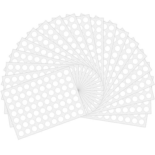 Hybskカラーラベル丸型1400片入り丸シール白10mm20シート10色ラベルシール丸書類袋のオフィス用品オフ..