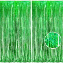 2個セットBRAVESHINEタッセルカーテンキラキラ背景明るい光沢誕生日クリスマス飾り付け100cm*250cm誕生日飾りカーテンbirthdaydecora...