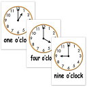フラッシュカード【時刻】■名刺サイズ■ FLASHCARDS ENGLISH WORD CARDS (TIME) ■NAMECARD SIZE■