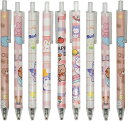MAYDAHUIかわいい動物クマウサギノック式ボールペン12本セット0.5MM黒インクジェルボールペンおしゃれ文房具学生ギフトプレゼント