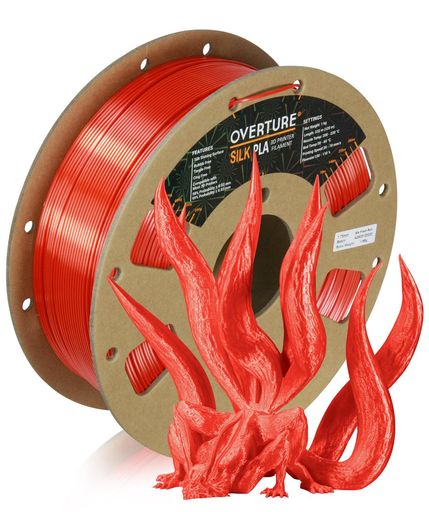 OVERTURE SILK PLA 1.75MM ͤޤɻ߸ 3Dץ󥿡եȡ1KG ס (2.2ݥ)ˡ ...