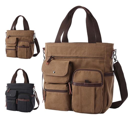 [maruno]ショルダーバッグメンズ大容量メッセンジャーバッグA4斜め掛けバッグビジネスバッグ14インチPC肩掛け収納ポケット多め鞄2way通学通勤カバン帆布アウトドア