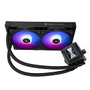 ThermalrightFWSE240ARGBBlackCPUAIOクーラー、PC240仕様ウォータークーラーシステム、320*240解像度のIPSLCDスクリーン、AM5、IntelLGA1700/1851、CPU