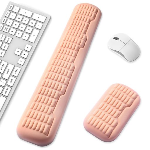 淳一屋フルサイズキーボード&マウスリストレストセット–エルゴノミック3.0アップグレード波形カーブサポート、快適サポート&疲労軽減、滑り止めベース、...